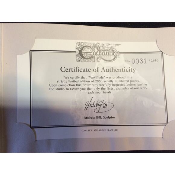 Rare Enchantica Waxifrade Autumn Wizard #0031 of 2950 Lot #6 - Picture 5 of 5